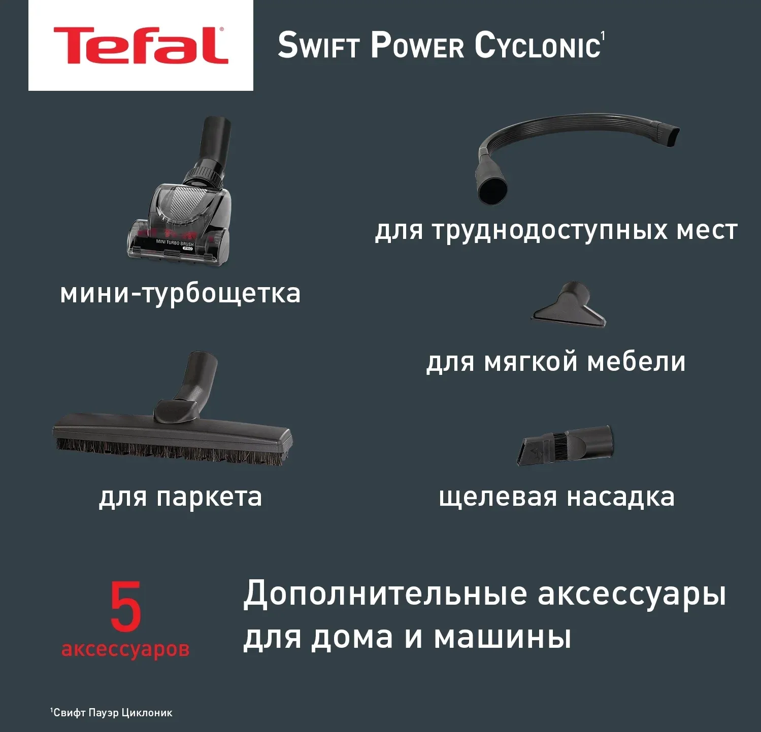Пылесос Tefal TW2971EA 2100Вт синий/черный - фото 8