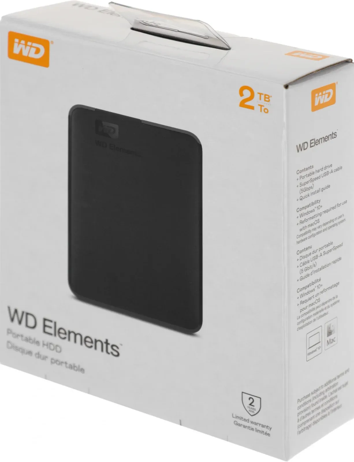 Жесткий диск WD USB3.0 2TB WDBU6Y0020BBK-WESN Elements Portable 2.5 черный - фото 8