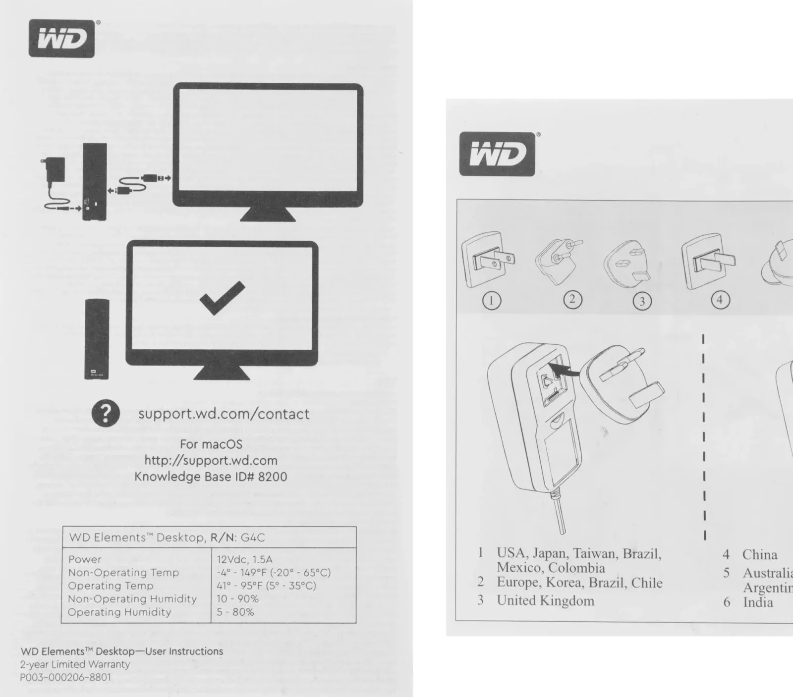 Жесткий диск WD USB3.0 8TB WDBWLG0080HBK-EESN Elements Desktop 3.5 черный - фото 6