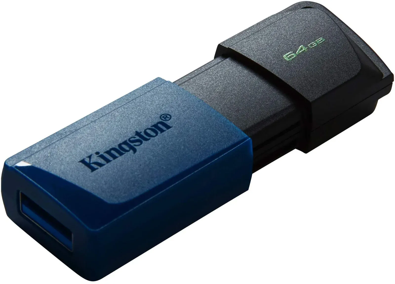 Флеш Диск Kingston 64Gb DataTraveler Exodia M DTXM/64GB USB3.0 черный/синий, 64 ГБ - фото 2