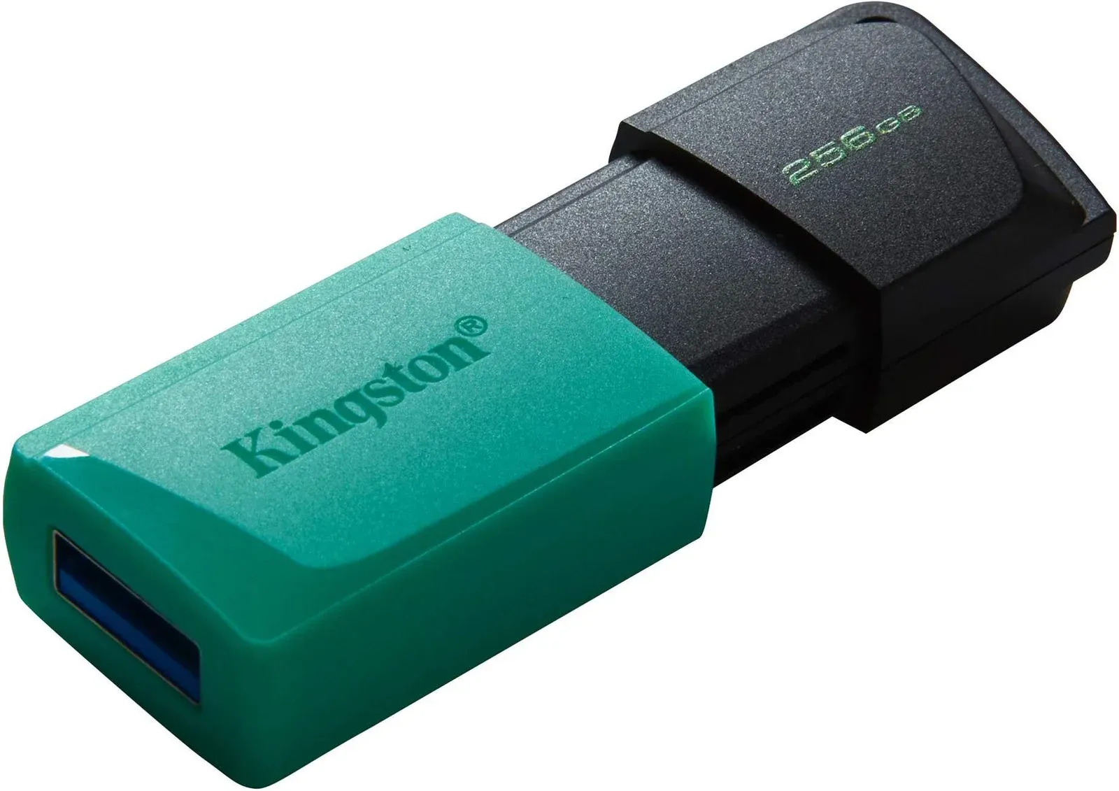 Флеш Диск Kingston 256Gb DataTraveler Exodia M DTXM/256GB USB3.0 черный/зеленый, 256 ГБ - фото 2