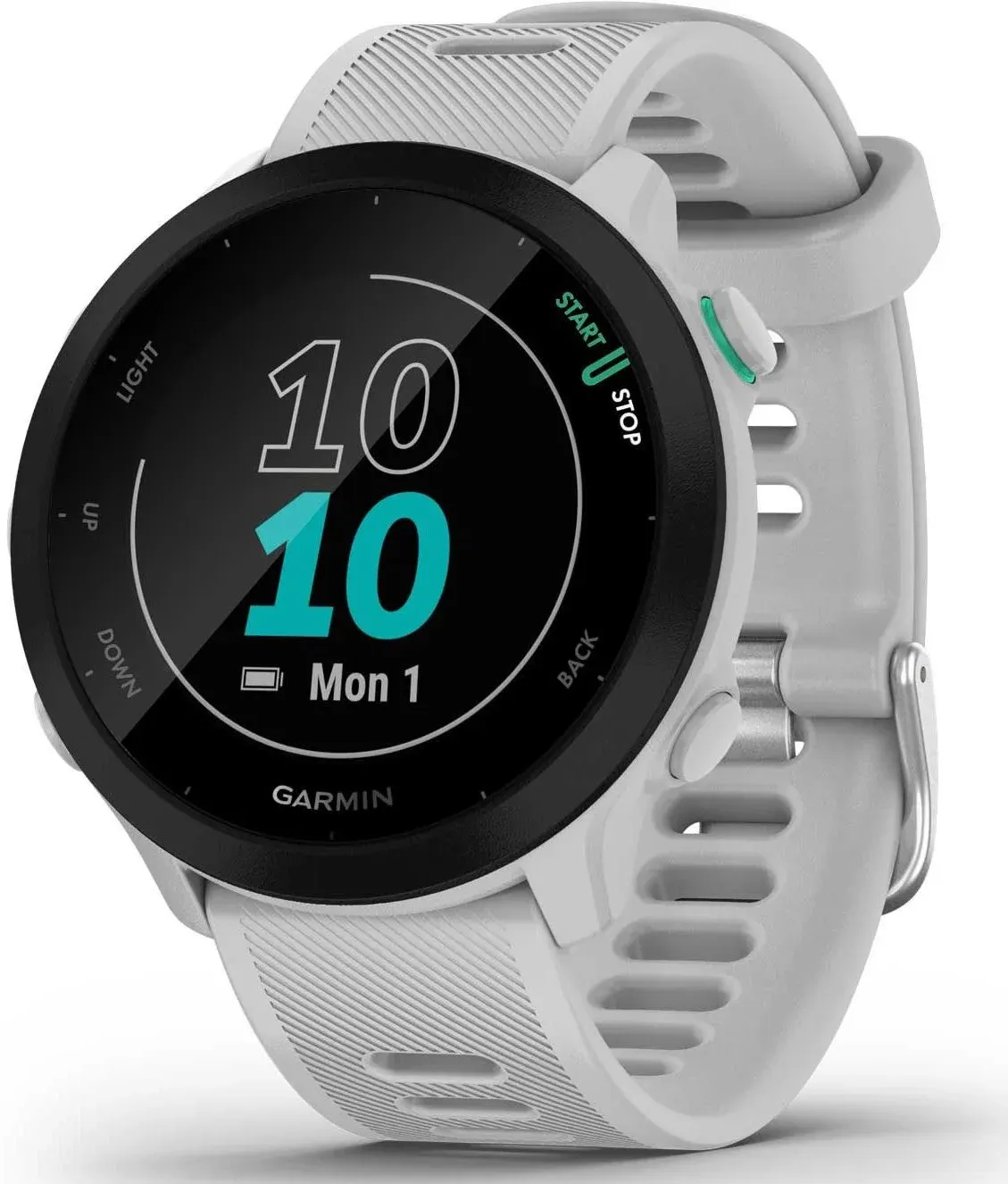 Смарт-часы Garmin Forerunner 55 42мм 1.04 LCD корп.белый рем.белый разм.брасл.:127-220мм 010-02562-11 - фото 6