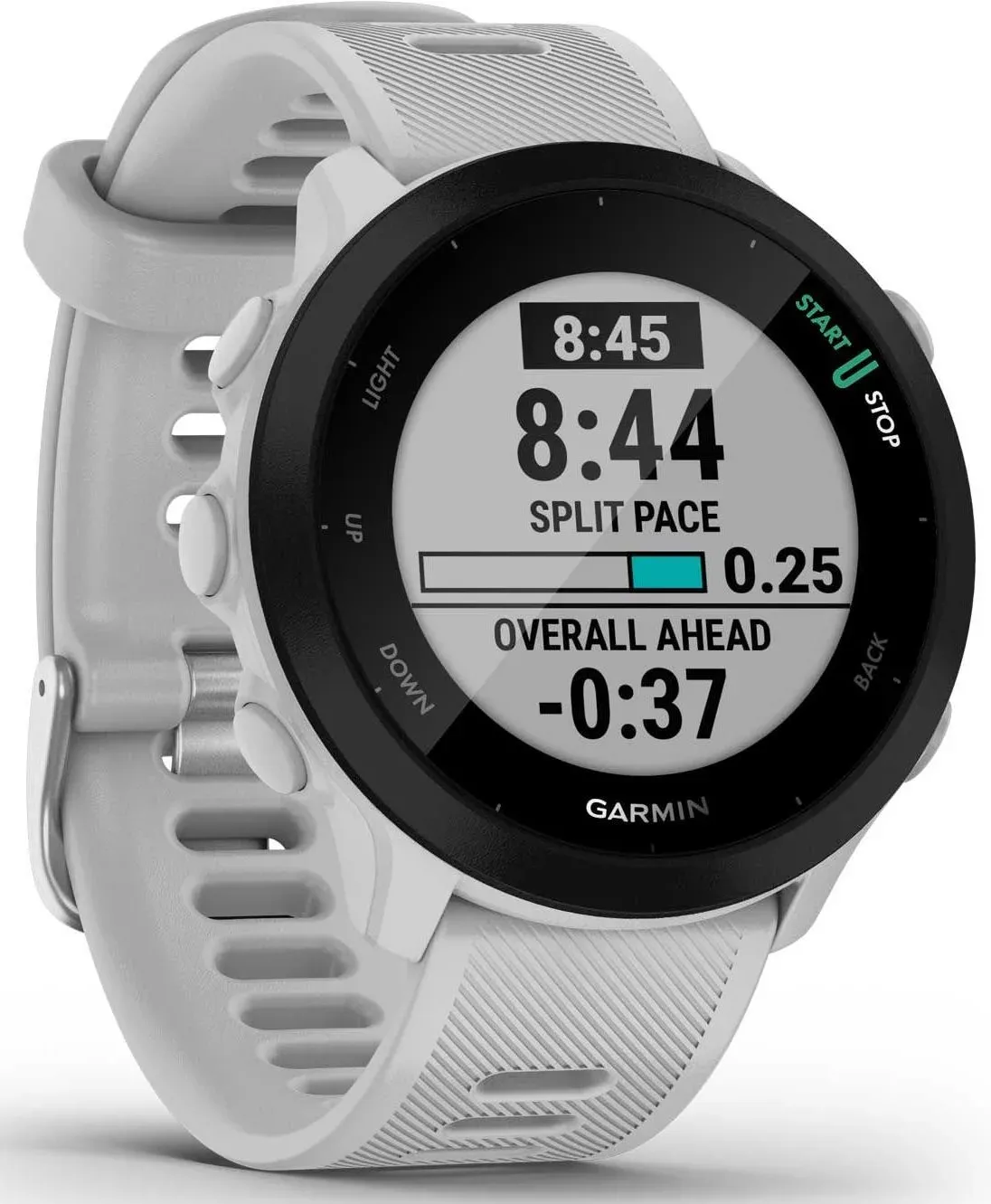 Смарт-часы Garmin Forerunner 55 42мм 1.04 LCD корп.белый рем.белый разм.брасл.:127-220мм 010-02562-11 - фото 7