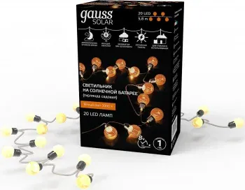 Гирлянда Gauss GS034 нить шарики дл.5.8м - фото 6