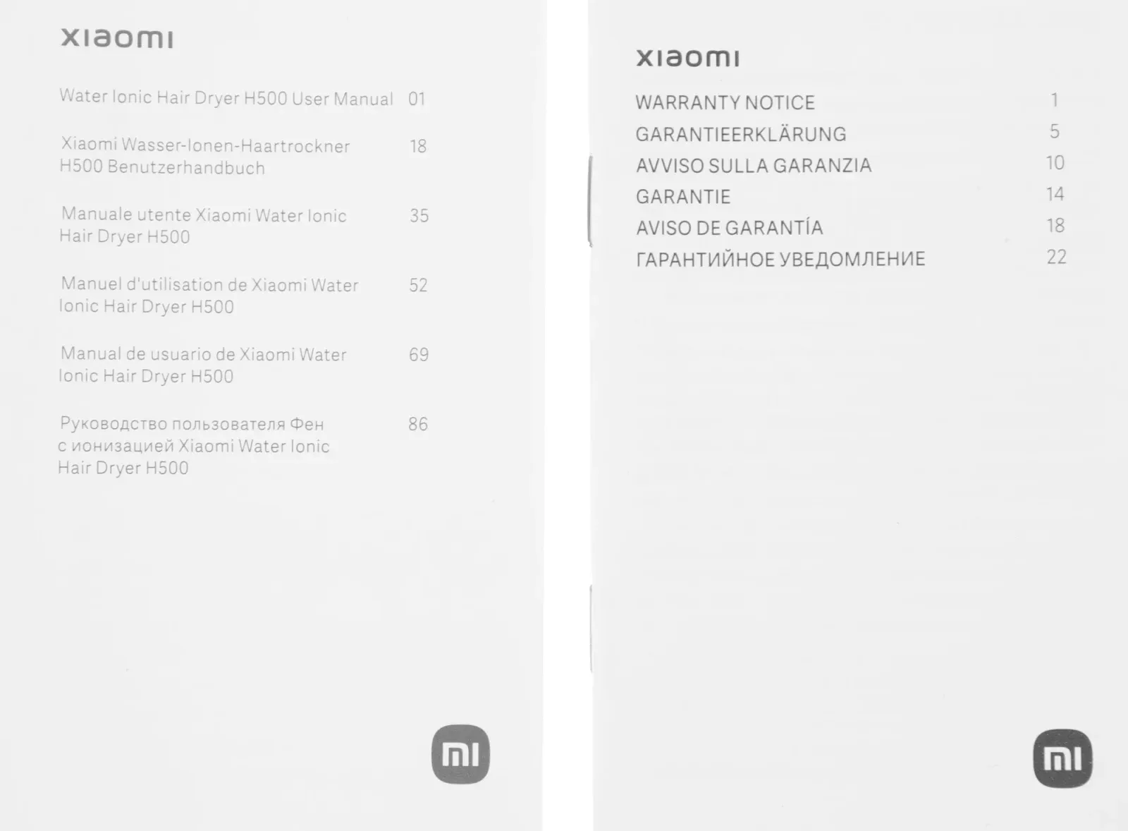 Фен Xiaomi H500 1800Вт белый BHR5851EU - фото 7
