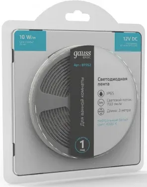 Лента светодиод. Gauss Basic 3м BT052 - фото 6