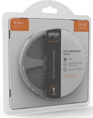 Лента светодиод. Gauss Basic 5м BT051 - фото 6