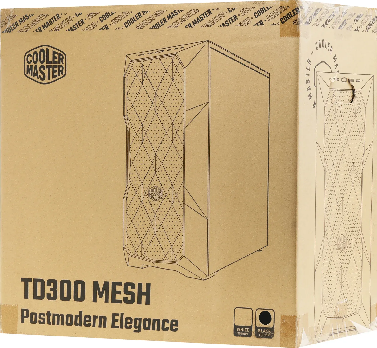 Корпус Cooler Master MasterBox TD300 Mesh черный без БП mATX 4x120mm 4x140mm 2xUSB3.0 audio bott PSU - фото 6
