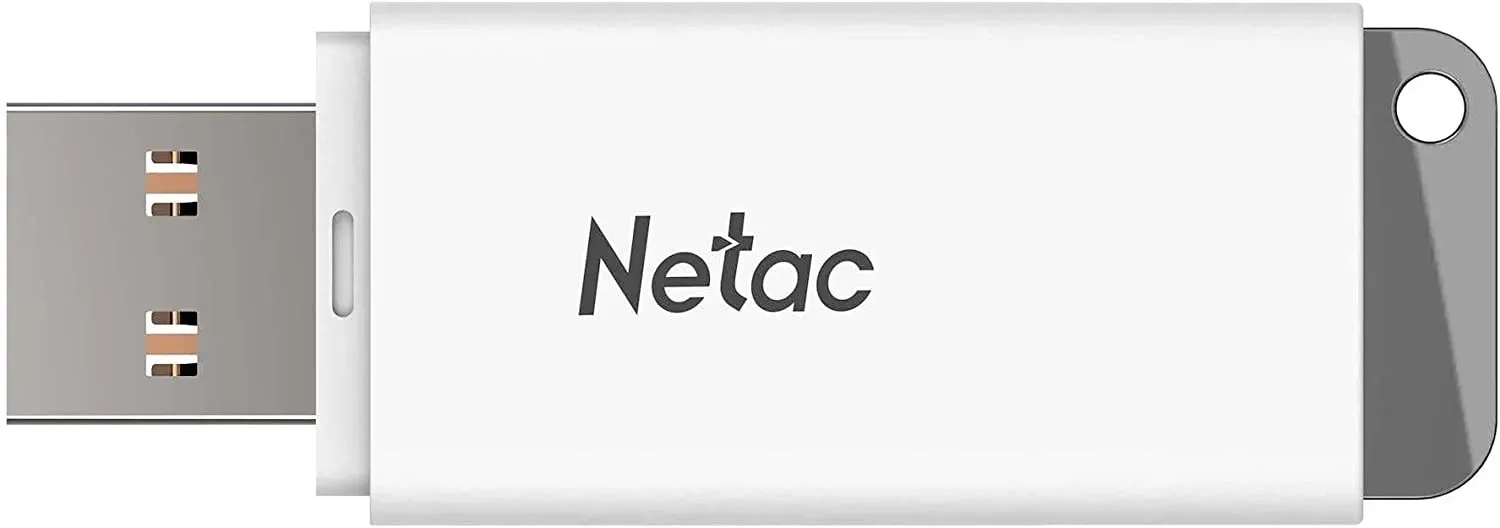 Флеш Диск Netac 8Gb U185 NT03U185N-008G-20WH USB2.0 белый, 8 ГБ - фото 2