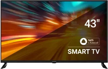 Телевизор LED SunWind 43 SUN-LED43XU400 Яндекс.ТВ черный 4K Ultra HD 60Hz DVB-T DVB-T2 DVB-C DVB-S DVB-S2 USB WiFi Smart TV - фото 8