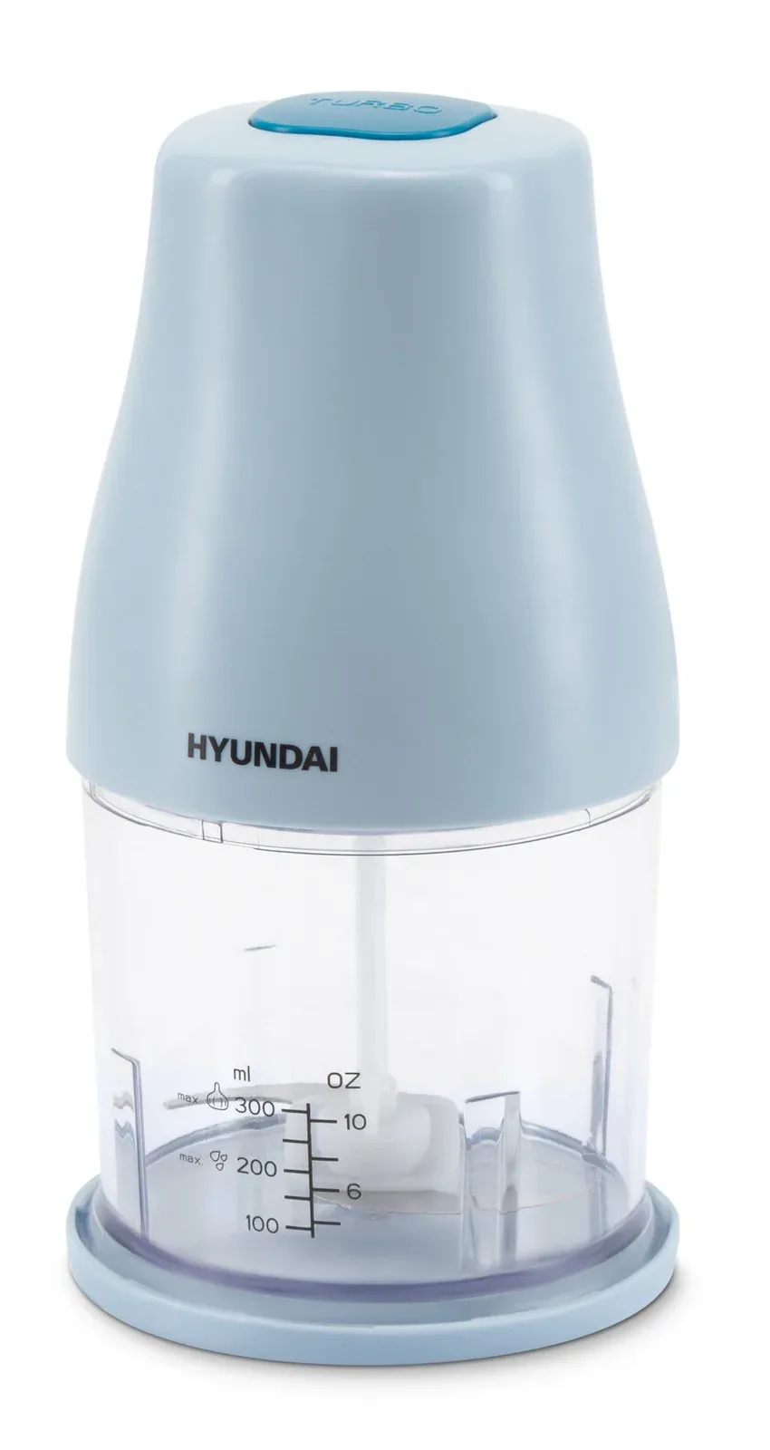 Измельчитель электрический Hyundai HYC-P3118 0.8л. 300Вт голубой/синий - фото 7
