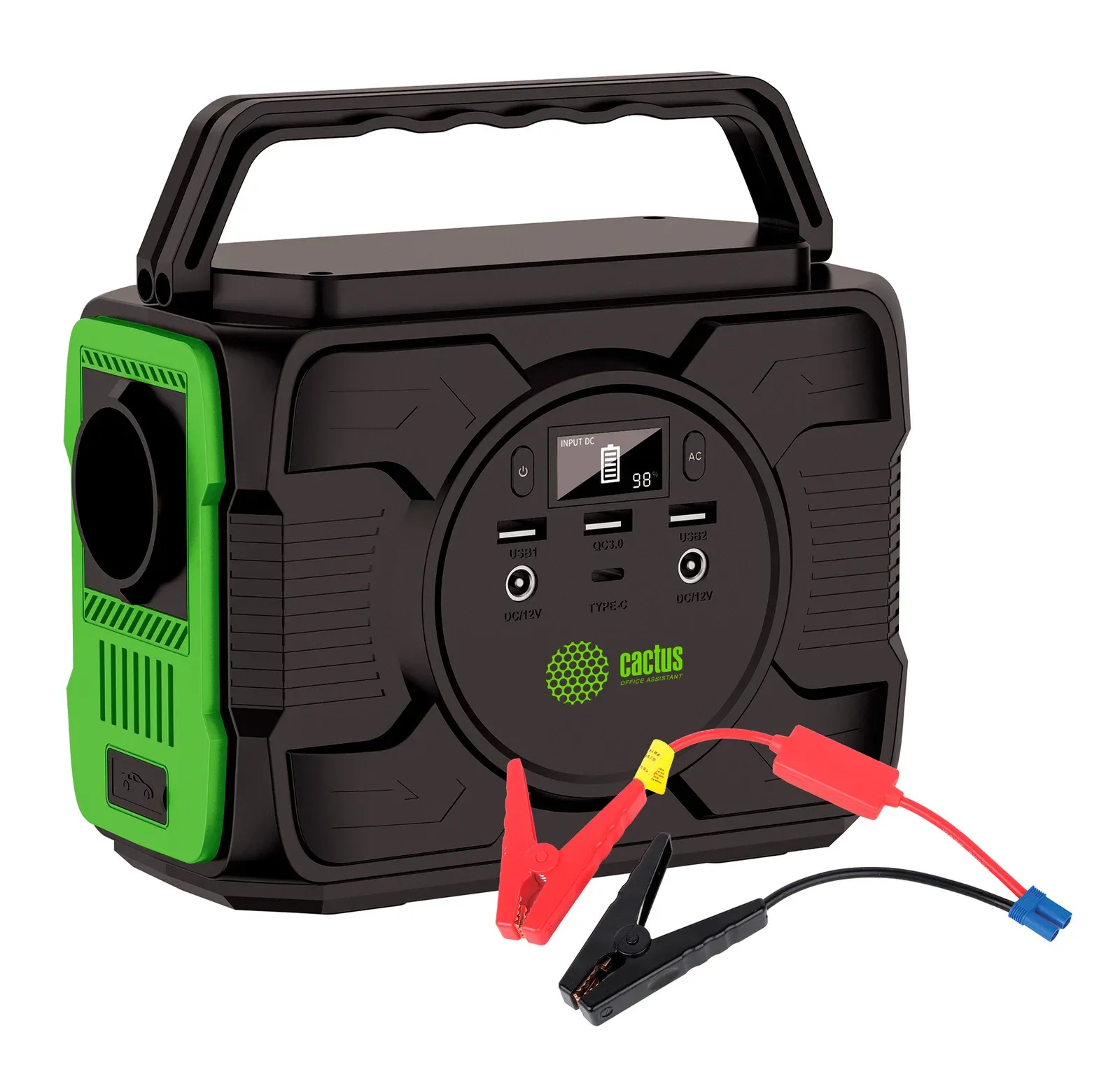 Электростанция портативная Cactus CS-PCS144-EC5 40000mAh 5A 3xUSB черный - фото 2