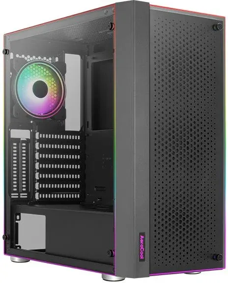 Корпус Aerocool Skribble черный без БП ATX 3x120mm 4x140mm 2xUSB3.0 audio bott PSU - фото 5