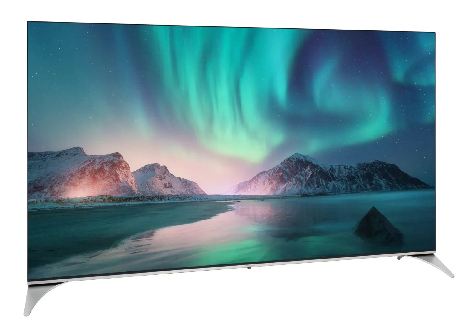 Телевизор QLED Hyundai 65 H-LED65QBU7500 Android TV Frameless черный/серебристый 4K Ultra HD 60Hz DVB-T DVB-T2 DVB-C DVB-S DVB-S2 USB WiFi Smart TV - фото 2