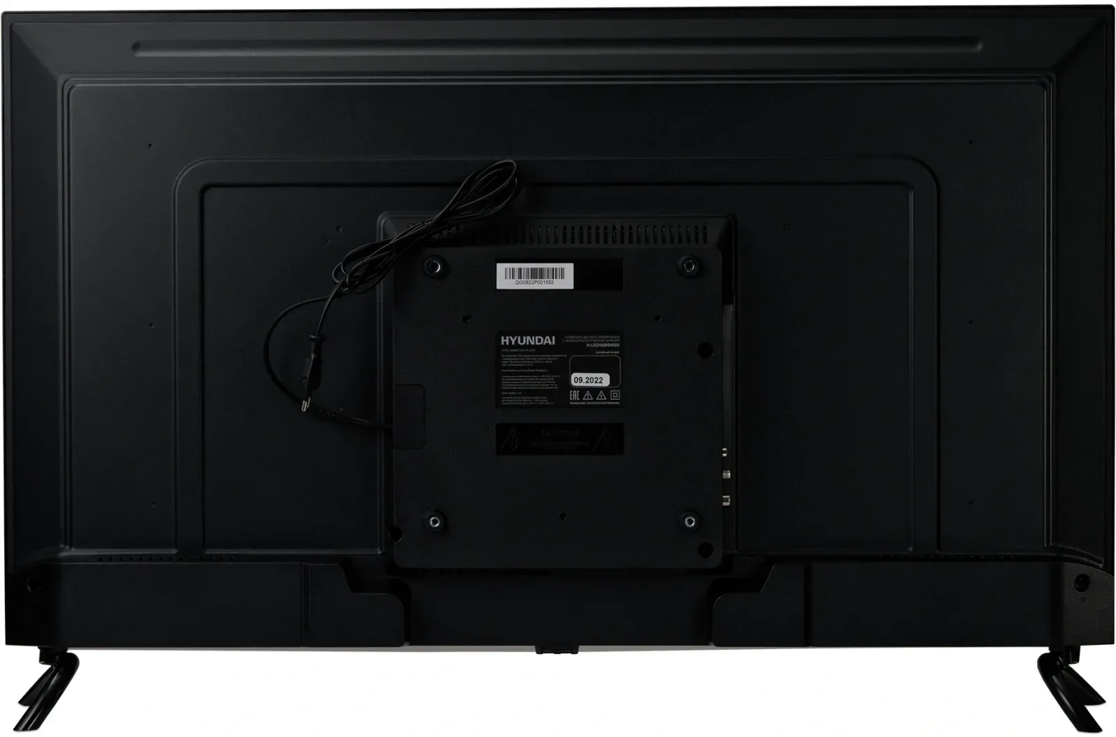 Телевизор LED Hyundai 40 H-LED40BS5003 Яндекс.ТВ Frameless черный FULL HD 60Hz DVB-T DVB-T2 DVB-C DVB-S DVB-S2 USB WiFi Smart TV - фото 2