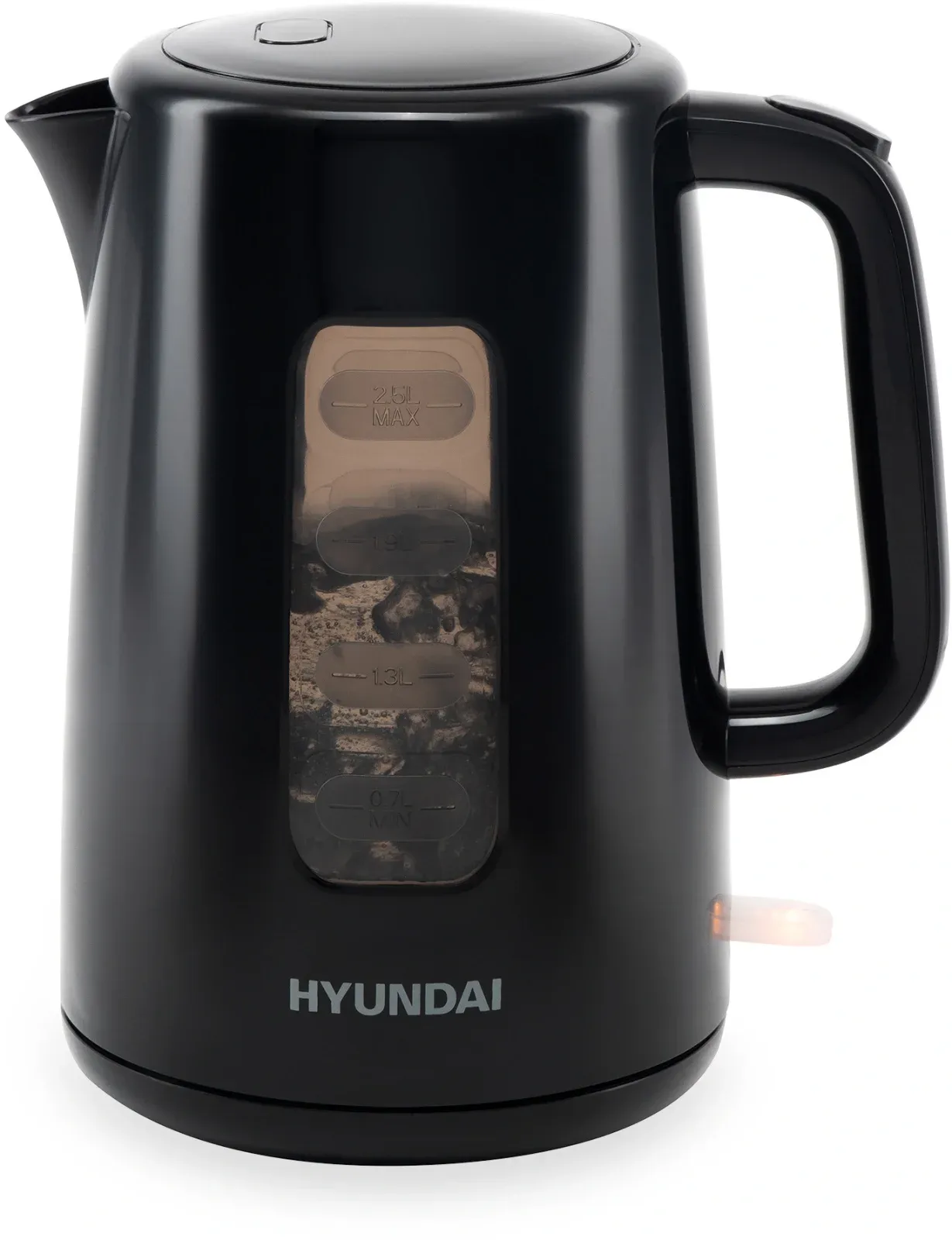 Чайник электрический Hyundai HYK-P2501 2.5л. 2200Вт черный корпус: пластик - фото 4