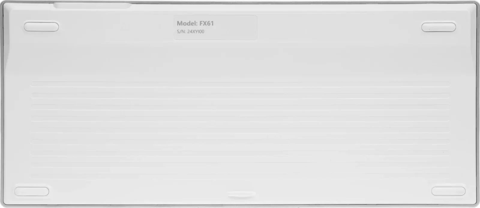 Клавиатура A4Tech FX61 белый USB slim LED FX61 WHITE кабель 1.5м - фото 8