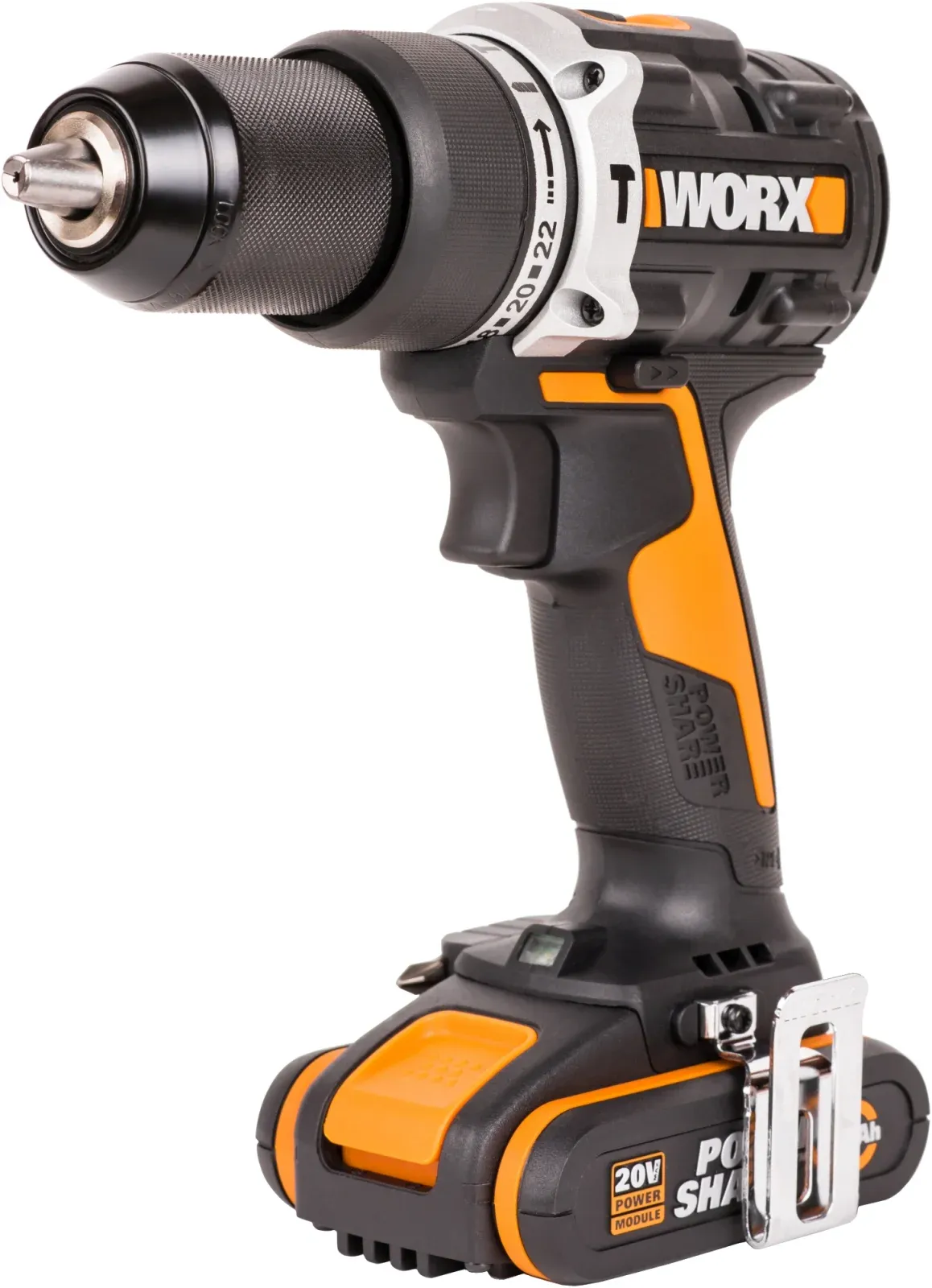 Дрель-шуруповерт Worx WX352 аккум. патрон:быстрозажимной кейс в комплекте - фото 3