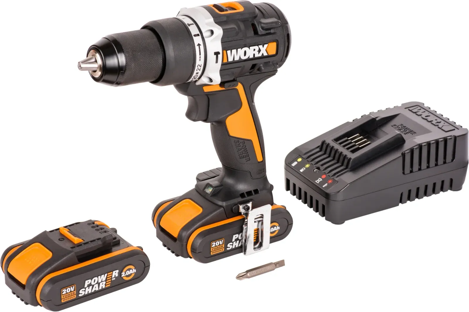Дрель-шуруповерт Worx WX352 аккум. патрон:быстрозажимной кейс в комплекте - фото 8