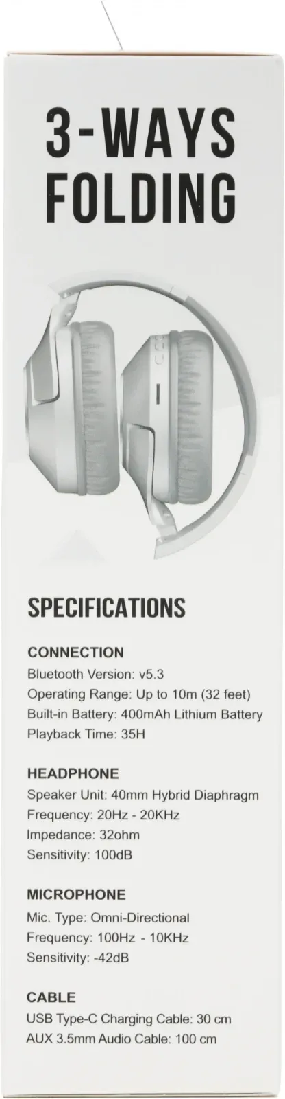Наушники мониторные A4Tech 2Drumtek BH300 1м белый/серый беспроводные bluetooth оголовье BH300 GRAYISH WHITE - фото 3