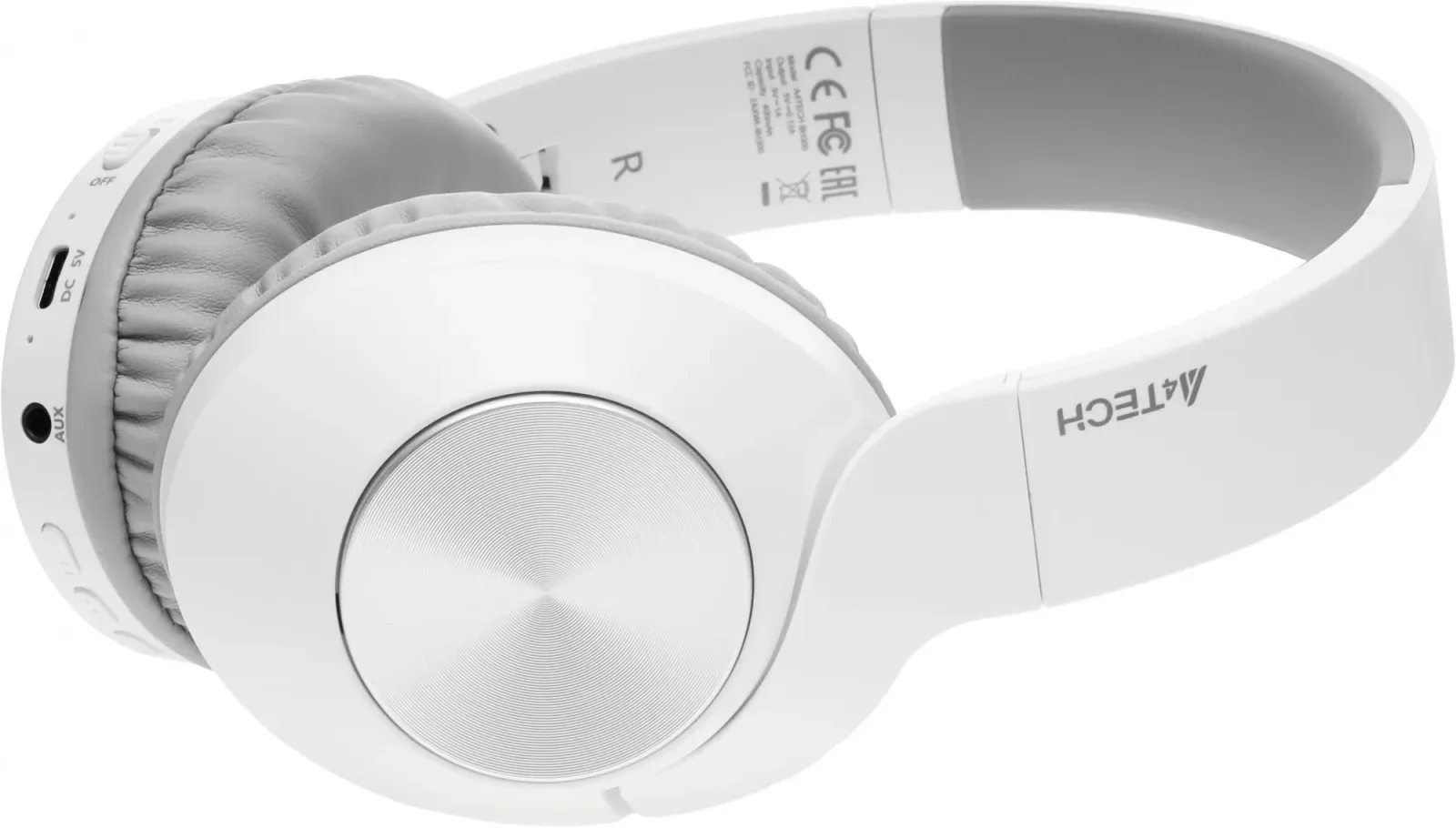 Наушники мониторные A4Tech 2Drumtek BH300 1м белый/серый беспроводные bluetooth оголовье BH300 GRAYISH WHITE - фото 7