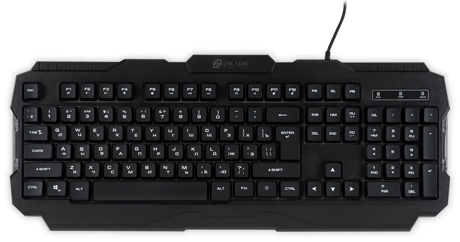 Клавиатуры OKLICK 757G HW2 черный - фото 2