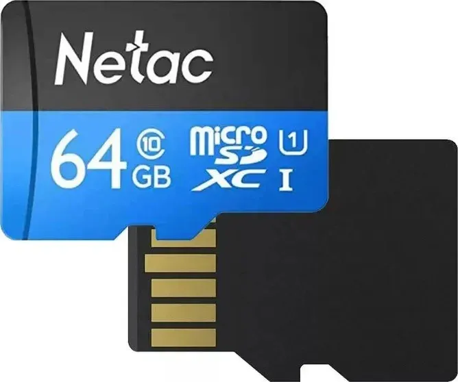 Флеш карта microSDXC 64GB Netac NT02P500STN-064G-R P500 + adapter - фото 7