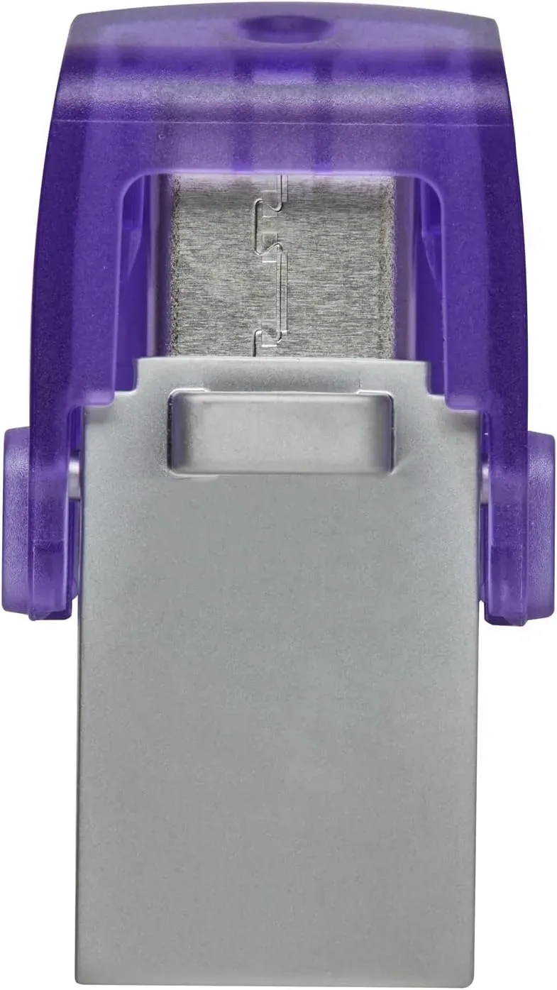 Флеш Диск Kingston 64Gb DataTraveler microDuo 3C DTDUO3CG3/64GB USB3.0 фиолетовый, 64 ГБ - фото 4