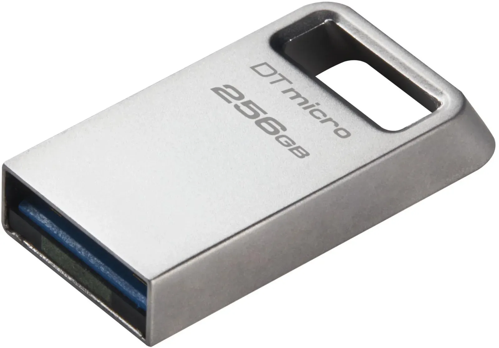 Флеш Диск Kingston 256Gb DataTraveler Micro DTMC3G2/256GB USB3.0 серебристый, 256 ГБ - фото 2