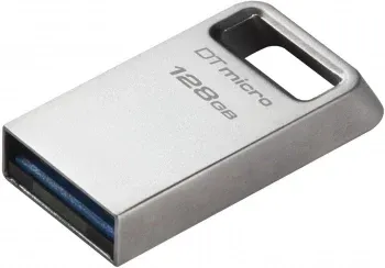 Флеш Диск Kingston 128GB DataTraveler Micro DTMC3G2/128GB USB3.2 серебристый, 128 ГБ - фото 8