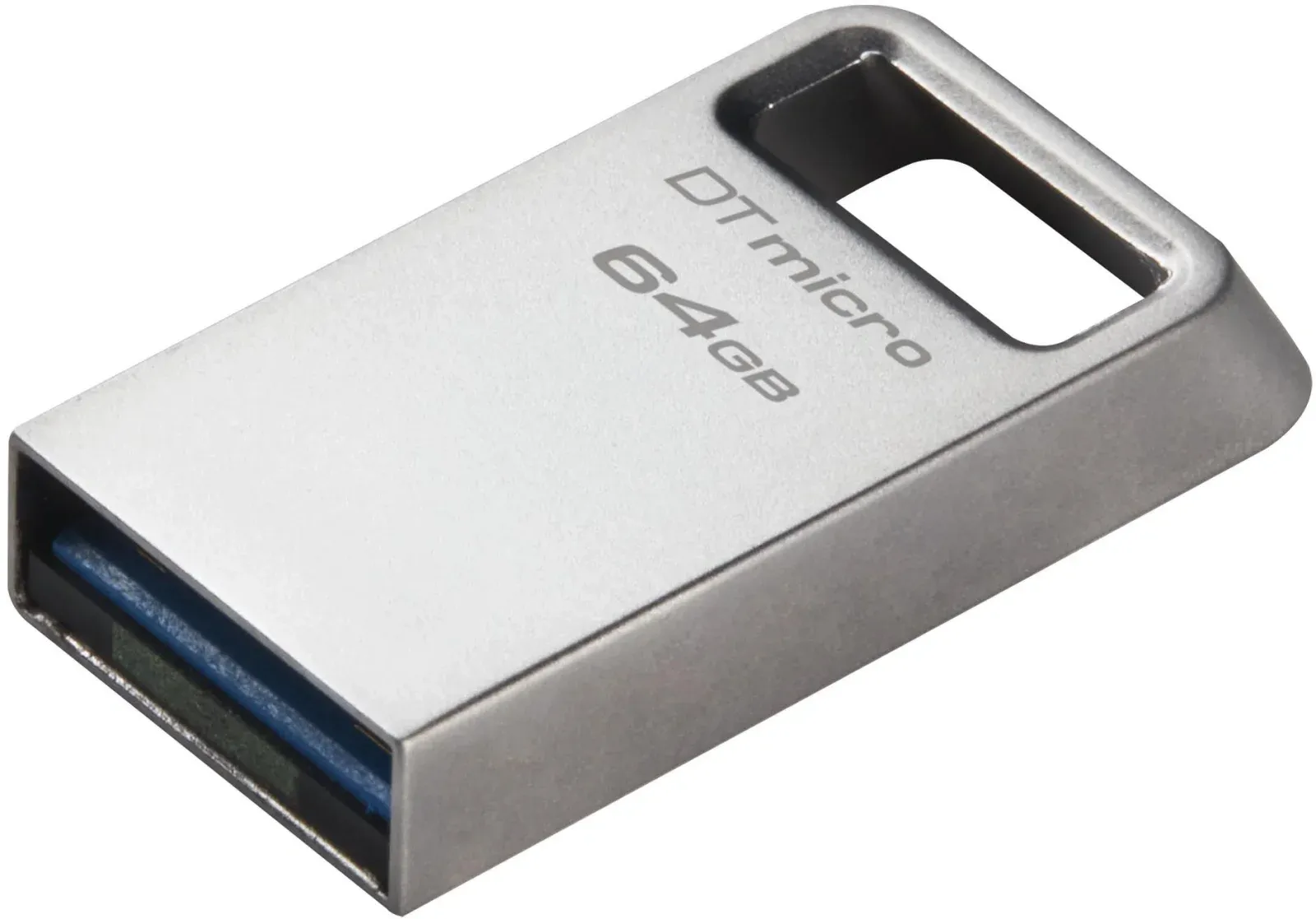 Флеш Диск Kingston 64Gb DataTraveler Micro DTMC3G2/64GB USB3.0 серебристый, 64 ГБ - фото 2