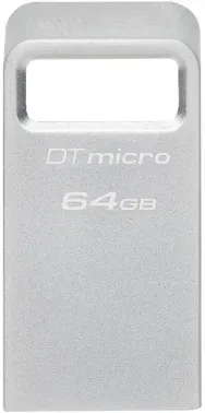 Флеш Диск Kingston 64Gb DataTraveler Micro DTMC3G2/64GB USB3.0 серебристый, 64 ГБ - фото 5