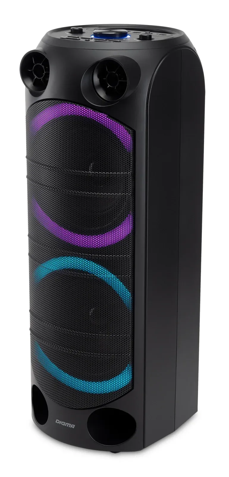 Минисистема Digma D-MC1720 черный 80Вт FM USB BT micro SD - фото 8