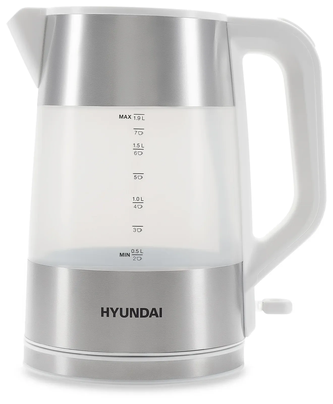 Чайник электрический Hyundai HYK-P4025 1.9л. 2200Вт белый корпус: пластик - фото 1