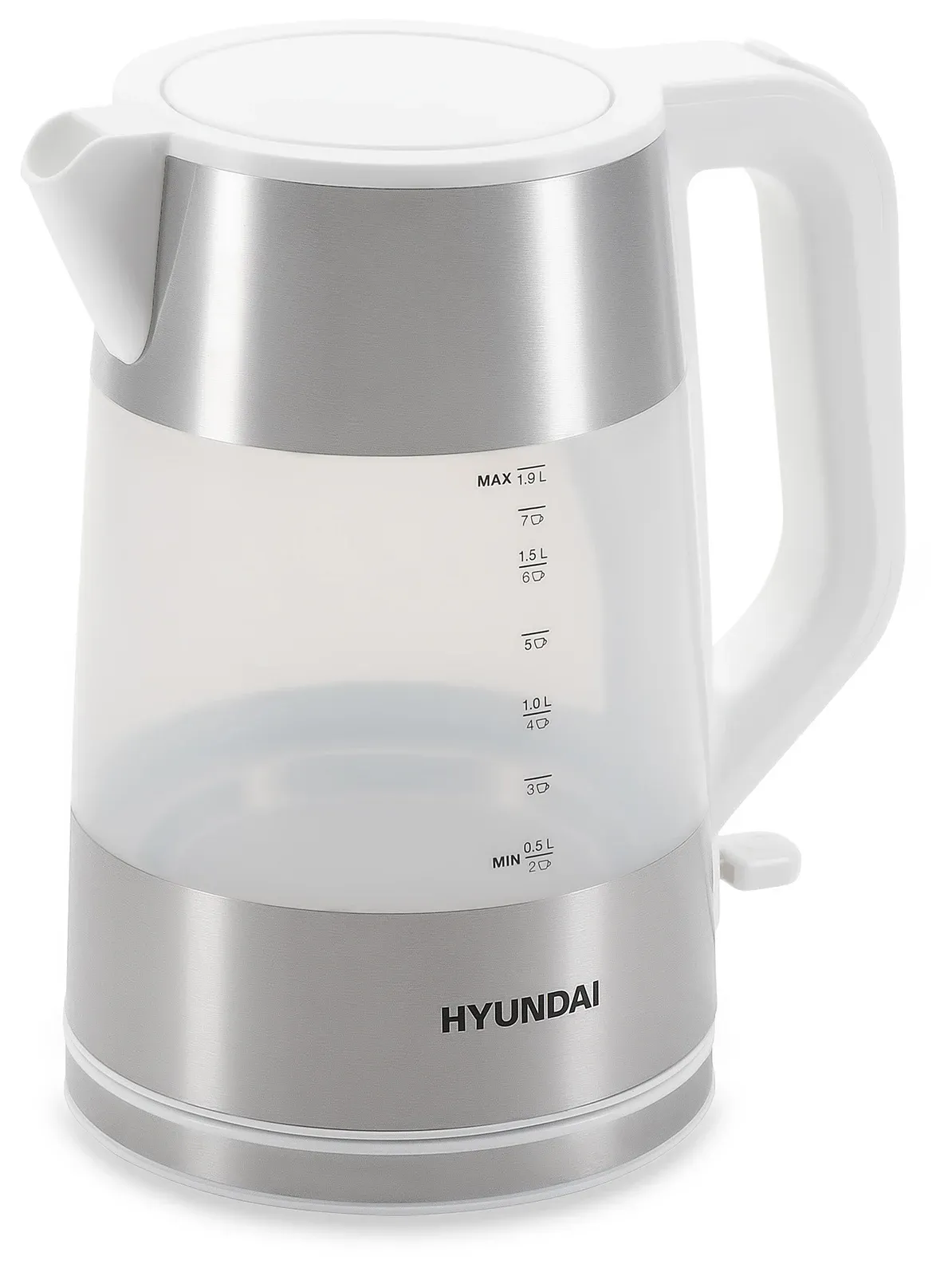 Чайник электрический Hyundai HYK-P4025 1.9л. 2200Вт белый корпус: пластик - фото 6