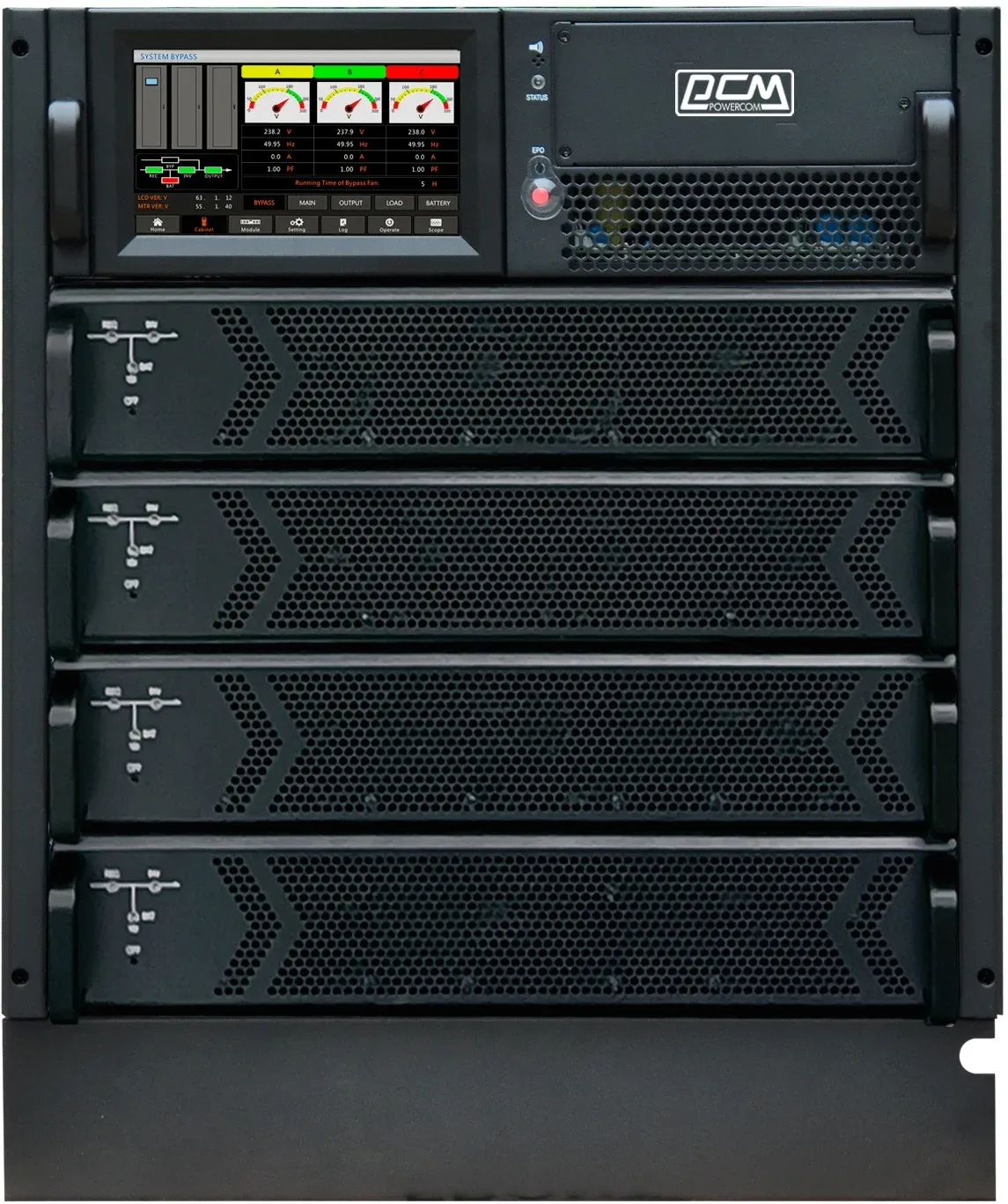 Источник бесперебойного питания Powercom Vanguard-II-33 VGD-II-40R33 Empty modular cabinet 40000Вт 40000ВА - фото 1