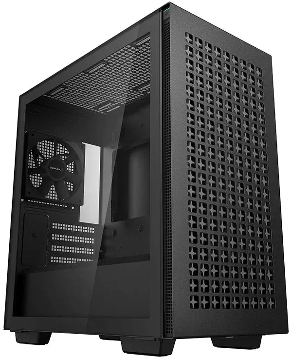 Корпус Deepcool CH370 черный без БП mATX 7x120mm 4x140mm 2xUSB3.0 audio bott PSU - фото 1