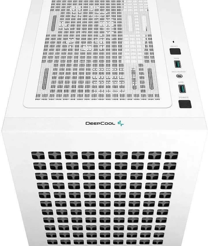 Корпус Deepcool CH370 белый без БП mATX 7x120mm 4x140mm 2xUSB3.0 audio bott PSU - фото 1