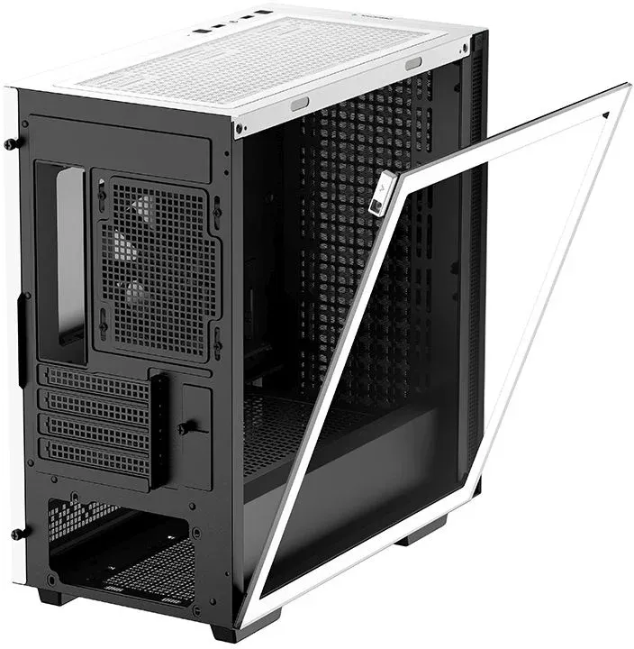Корпус Deepcool CH370 белый без БП mATX 7x120mm 4x140mm 2xUSB3.0 audio bott PSU - фото 2