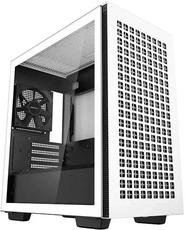 Корпус Deepcool CH370 белый без БП mATX 7x120mm 4x140mm 2xUSB3.0 audio bott PSU - фото 4