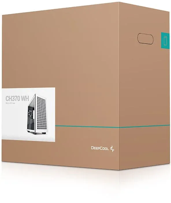 Корпус Deepcool CH370 белый без БП mATX 7x120mm 4x140mm 2xUSB3.0 audio bott PSU - фото 7