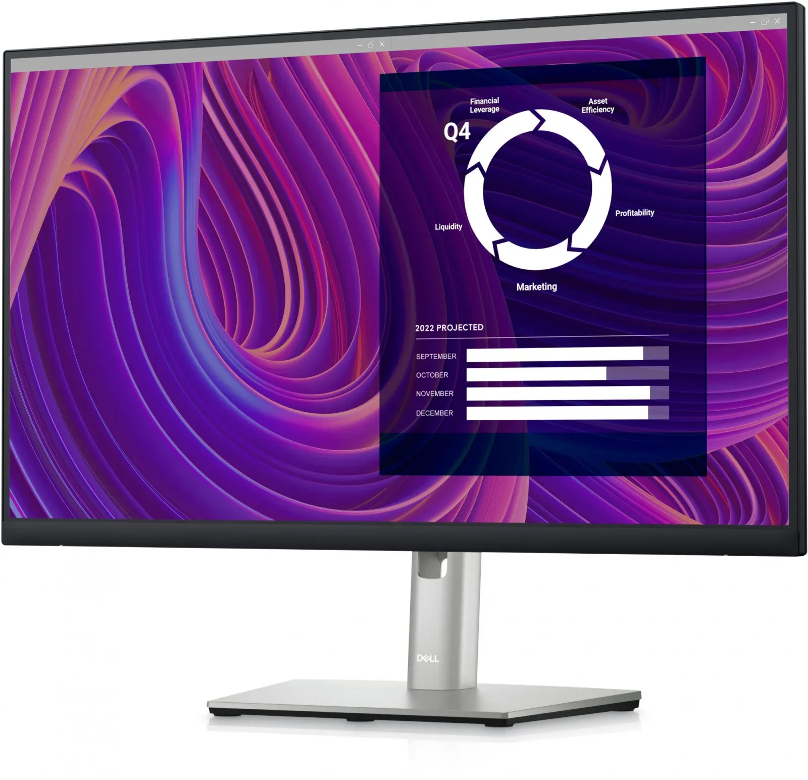 Монитор Dell 23.8 P2423D черный IPS LED 5ms 16:9 HDMI матовая HAS Piv 1000:1 300cd 178гр/178гр 2560x1440 60Hz DP Quad 2K 1440p USB 5.45кг - фото 4