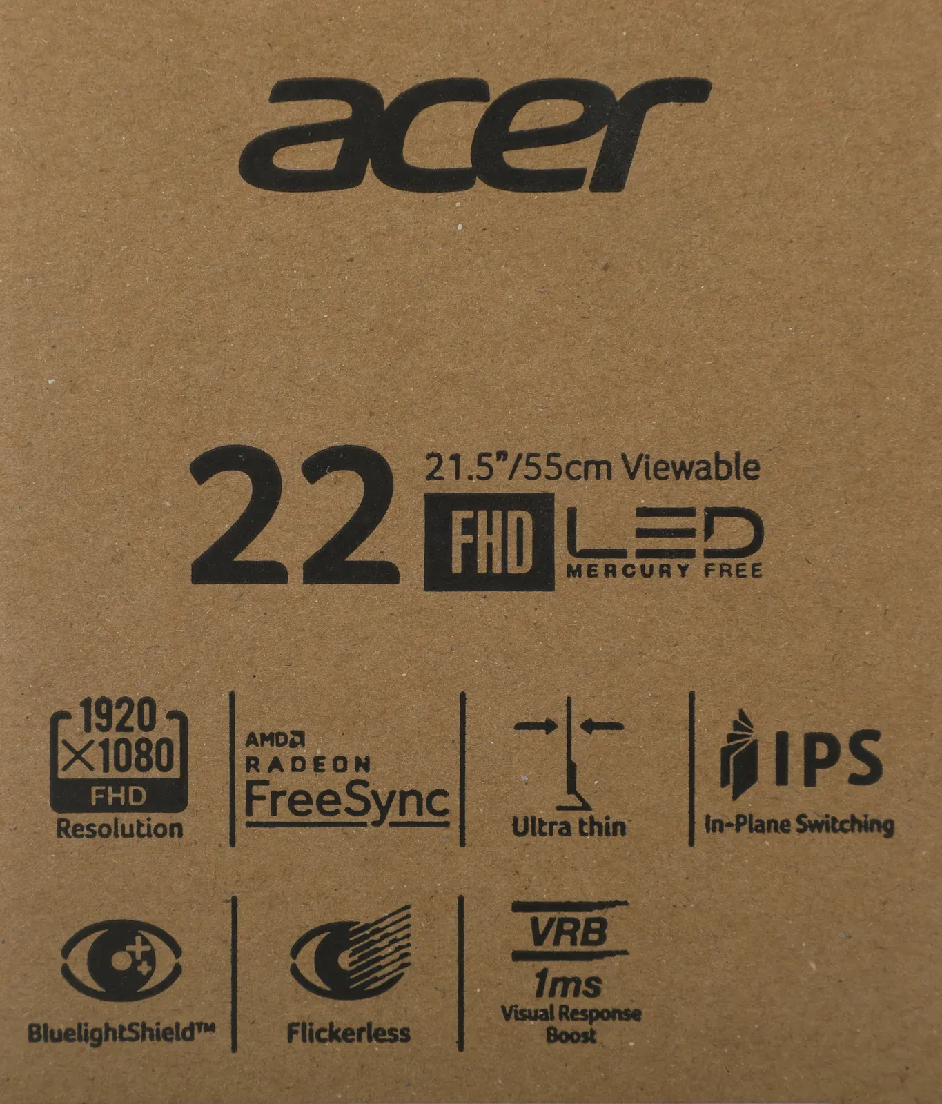 Монитор Acer 21.5 SA220QBbmix черный IPS LED 1ms 16:9 HDMI M/M матовая 1000:1 250cd 178гр/178гр 1920x1080 75Hz FreeSync VGA FHD 2.48кг - фото 8