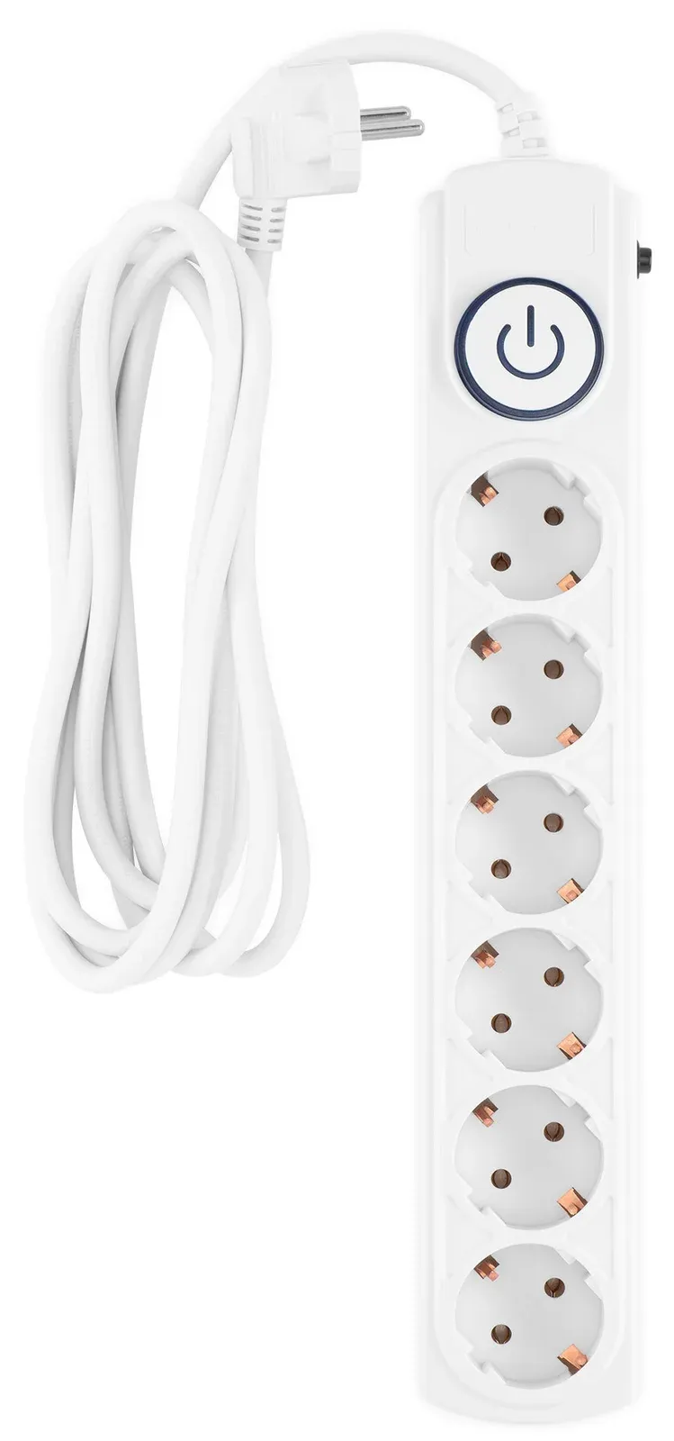Сетевой фильтр Ippon BK-6-EU-3-16-W 3м 6 розеток белый коробка - фото 3
