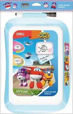 Доска магнитно-маркерная Deli EH50002 Super Wings магнитно-маркерная лак синий 20.5x28.6см пластик рама пластик маркер/стиратель - фото 3