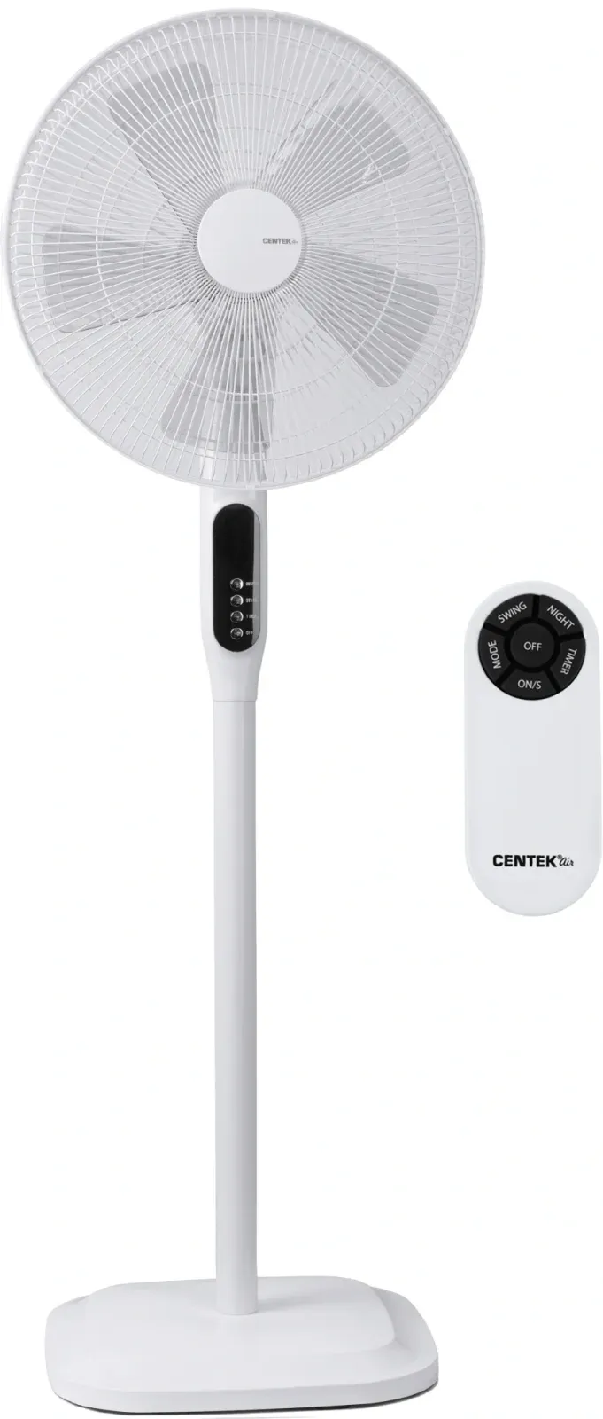 Вентилятор напольный Centek CT-5026 65Вт скоростей:4 ПДУ белый - фото 3