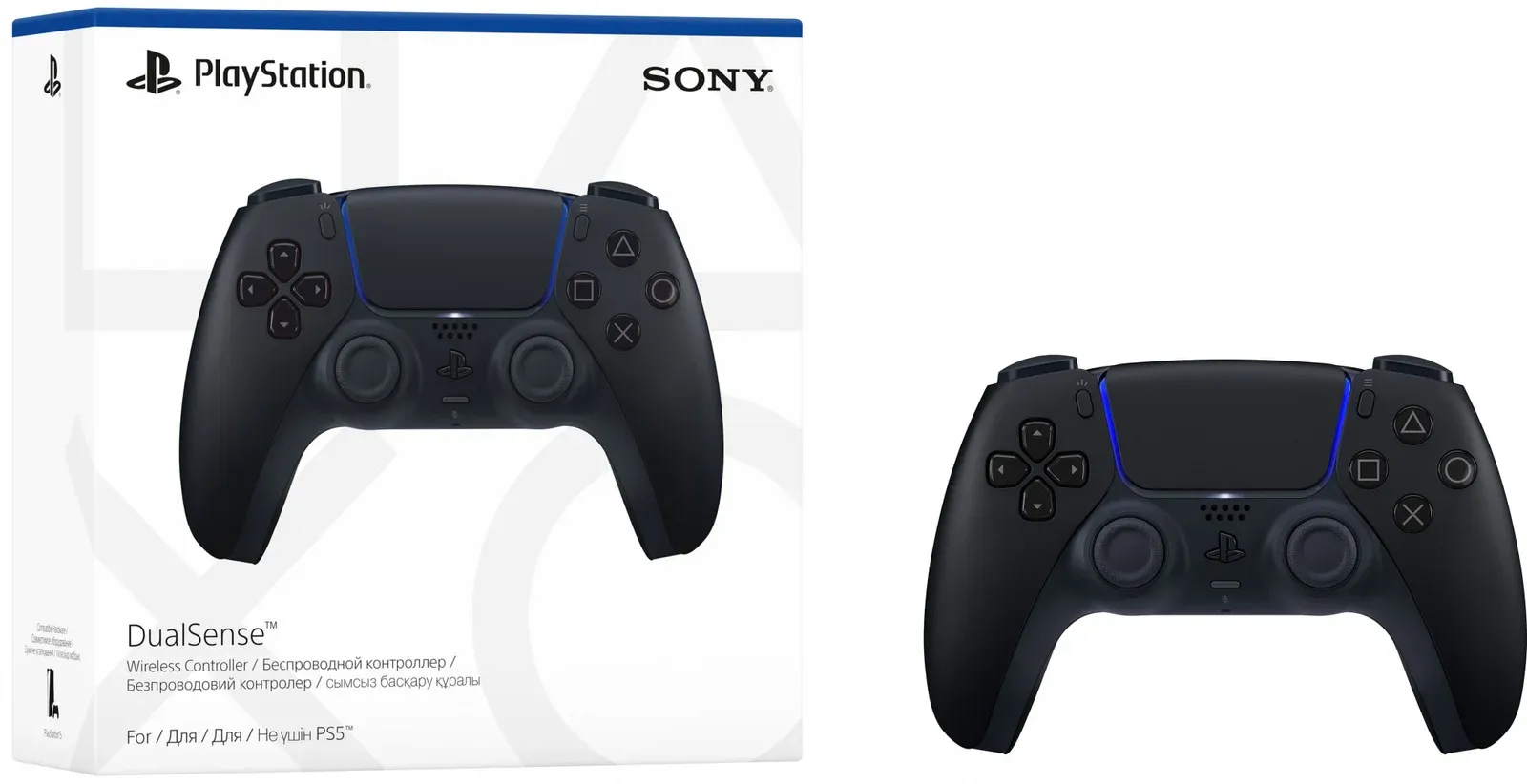 Геймпад Беспроводной PlayStation DualSense черный для: PlayStation 5 CFI-ZCT1W - фото 4