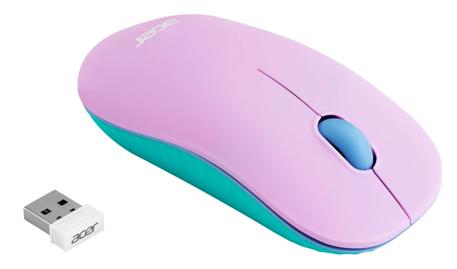 Мышь Acer OMR200 зеленый/фиолетовый оптическая 1200dpi беспров. USB для ноутбука 3but ZL.MCEEE.021 - фото 5