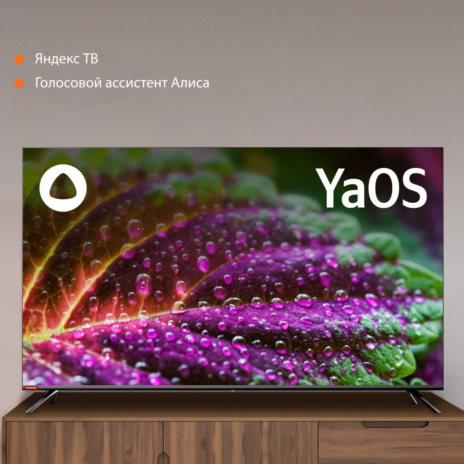 Телевизор LED SunWind 55 SUN-LED55XU401 Яндекс.ТВ Frameless черный 4K Ultra HD 60Hz DVB-T DVB-T2 DVB-C DVB-S DVB-S2 USB WiFi Smart TV - фото 4
