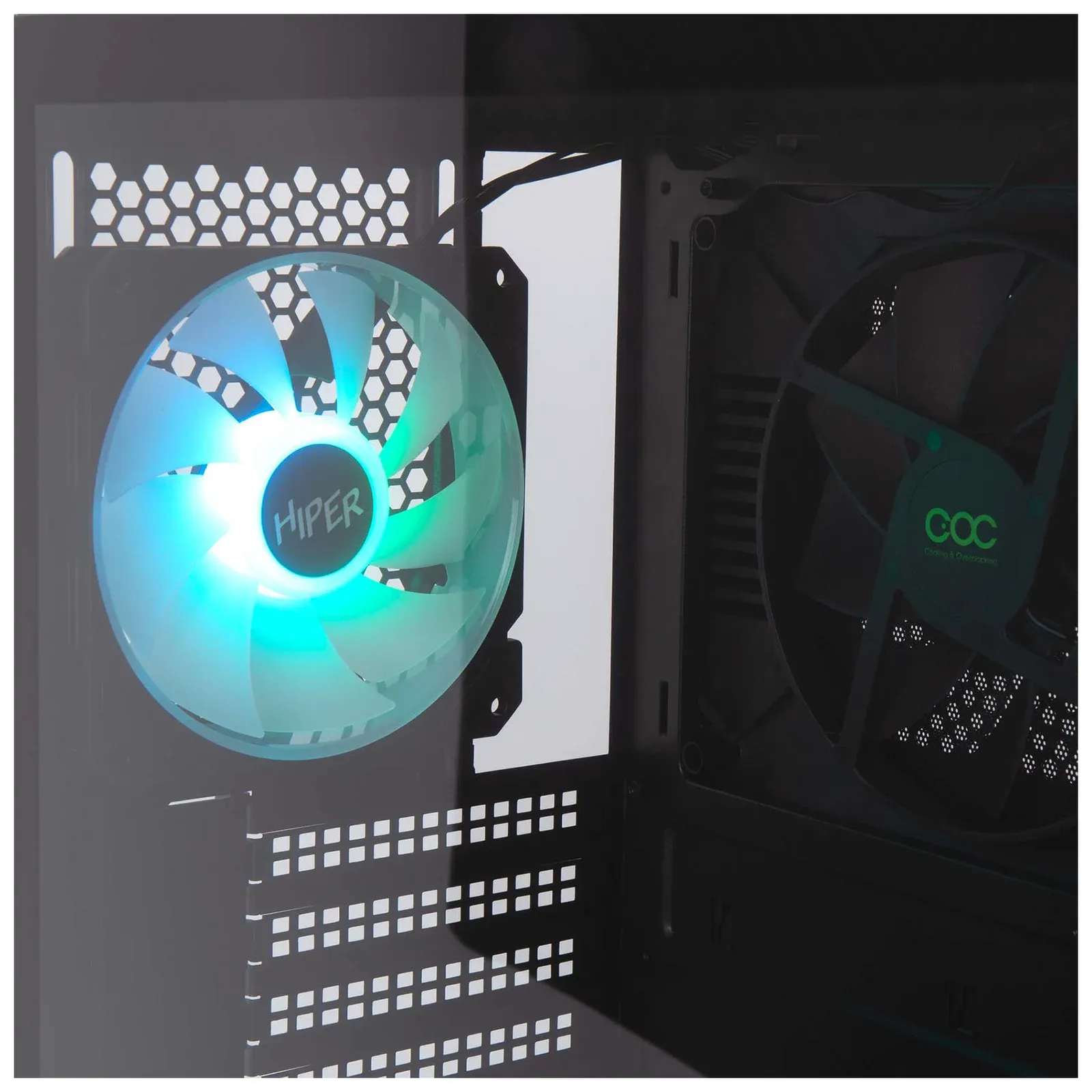Корпус Hiper DCB черный без БП ATX 5x120mm 5x140mm 1xUSB2.0 1xUSB3.0 audio bott PSU - фото 4